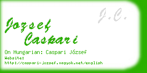 jozsef caspari business card